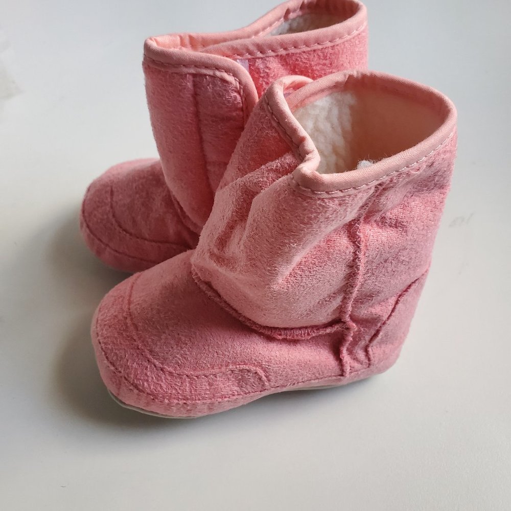 🔺Baby Girl Pink Fleece Lined Boots 🔺